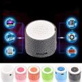 Mini Portable Speaker Music Box Mp3 Player LED Wireless Hands Free Speaker with TF Port,Blue. 