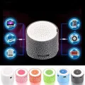 Mini Portable Speaker Music Box Mp3 Player LED Wireless Hands Free Speaker with TF Port,Blue. 