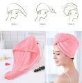 Quick Dry Bath Hair Drying Towel Head Wrap Hat Super Absorbent Shower Cap. 