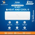 Haier AC 1 Ton DC Inverter | Model 13HFC (13300 BTU) Triple Inverter series| Heat & Cool | Self Cleaning |Ampere Lock(ECO MODE) | 100% Copper | 4way swing | Full BTU /10 Years Compressor 05 Years PCB 05 Years Evaporator Warranty | Haier Free Installation. 