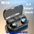 Damix M10 TWS Bluetooth Headphones 3500mAh Charging Box Wireless Earphones With Microphone 9D Stereo Sports Waterproof Earbuds Headset / Original M10 Earbuds. 