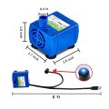 Cat Water Fountain Pump, Pet Water Fountain Pump Replacement Pump DR-DC160 Motor for Round, Flower Cap Cat Fountain. 