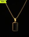 Sleek Black Pendant. 