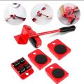 Heavy Duty Furniture Mover Tool Set – 5Pcs Furniture Lifter & Moving Wheel Rollers | Easy Furniture Shifting Tool | Heavy Item Lifting & Transport Kit | Furniture Shifting Tool for Home, Office & Shops | Move Sofa, Table, Bed Easily. 
