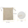 【HOT】 12PC Reusable Cotton Pads Makeup Remover Pads Washable Round Bamboo Make Up Pads Cloth Nursing Pads Skin Care Tool Skin Cleaning. 