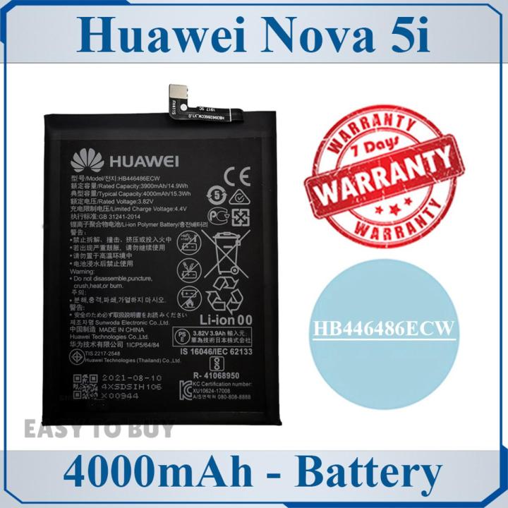 Huawei Nova 5i Battery HB446486ECW Replacement Premium Quality 4000mAh Battery For Huawei Nova 5i