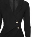 Women Casual Bodycon Dress Long Sleeve Solid Color Business Formal Dress for Cocktail Party. 
