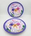 BABY SHARK THEME PAPER PLATES PACK OF 10 PAPER PLATES. 