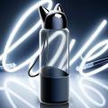 Durable Water Bottle Cute Fox BPA Free 320ML Transparent For Bicycle Tour Environmwntal Friendly Long Lasting Water Cup Water Glass. 