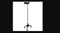 FixOrtho Aluminium 4 foot Walking Stick for Patients Height Adjustable (Silver). 