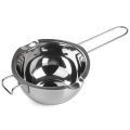 Double Boiler Stainless Steel Pot, Dipping Tool, Waterproof Bowl, Suitable for Butter, Cheese, Candy,, Candles, Melting Chocolate. 