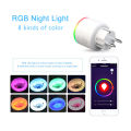 Smart Socket Scene Lights Timing Remote Control Wifi Smart Plug Power Sockets With Colorful Lights. 