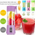 USB Rechargeable Juicer Blender 6 Blades -  Electric USB Rechargeable Juicer Blender - Electric Blender for Juice, Food Juice Shakes Power Mixer -   Mini Juicer Milkshake Smoothie Maker - Fresh Fruits Juices Maker For Gym Outdoor. 