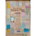 50 sheets A4 size 80gm Scrapbook Printed Boarder origami papers for craft patterns DIY gift card making. 