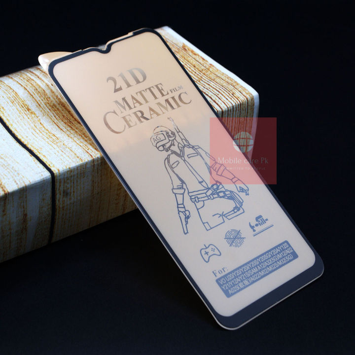 Oppo A16 Ceramic Matte Unbreakable Antishock Hybrid Film 9D/11D/21D Tempered Fiber Sheet Glass For Oppo A16