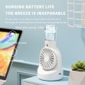 Dsp Appliances Portable Table Misting Fan，Rechargeable Battery Operated Spray Water Mist Fan Foldable，Handheld Fan 4 Speeds，Mini Fan Personal Cooling Fans for Outdoor,Travel, Makeup, Home, Office. 