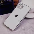 iPhone 12 Pro Max Cover - White - New Glossy Shine Soft Borders Back Case. 