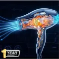 Premium - Quality Professional Hair Dryer 5000 watts RM-6000 2 in 1 Machine.Hot & Cold High & low Heat Speed Control Fast Drying Blow,Protect Salon Style Hair Dryer for Women & Men by Wmc_storeer hair styler Party & Wedding - Original Electric Hair Dryer.. 