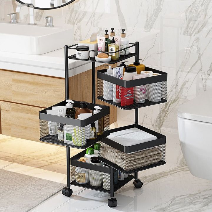 Four%20layer%20360%C2%B0%20Kitchen%20Rack%20Storage%20Multi-Layer%20Movable%20Floor%20Turntable%20Trolley%20for%20Vegetable%20Fruit%20-%20Image%203
