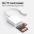 2In1 USB Type C SD TF Memory Card Adapter for Mobile Phone SD TF Card Reader Data Converter For Camera. 