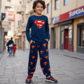 RealBoss- Superman Boys Cotton Pajamas Kid's Cartoon Sleepwear, cotton Fabric - Superhero Tracksuit 2 Piece Set. 