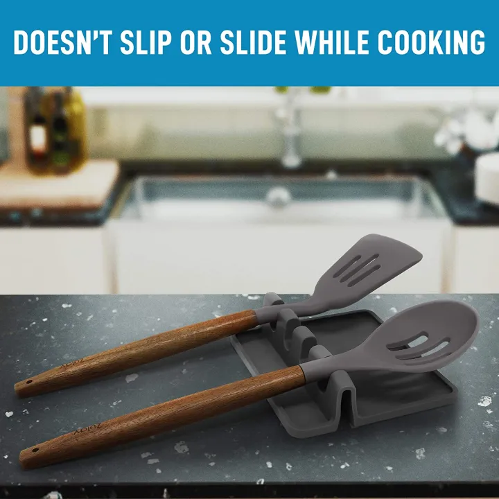 Kitchen%20Spoon%20Holders%20Fork%20Spatula%20Rack%20Shelf%20Tong%20Hooks%20Organizer%20Plastic%20Spoon%20Rest%20Mat%20With%20Drip%20Pad%20Chopsticks%20Holder%20Non%20Slip%20Spoons%20Pad%20Kitchen%20Utensil%20Silicone%20Utensil%20Heat%20Resistant%20Kitchen%20Gadgets%20And%20Cooking%20Tools%20-%20Image%205