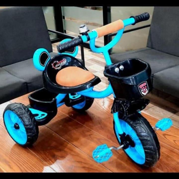 Tricycle With Baby Carriage 3” High Carbon Steel Made 2-6 Years Old