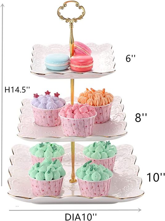 Ceramic%203%20tier%20embossed%20cake,%20cupcakes,%20tea%20snacks%20dish%20stand%20-%20Image%204
