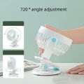 Clip On Mini Fan Portable Desk Fan Rechargeable 1200mAh Battery Operated Fan for Stroller Camping Air Cooling Fan. 