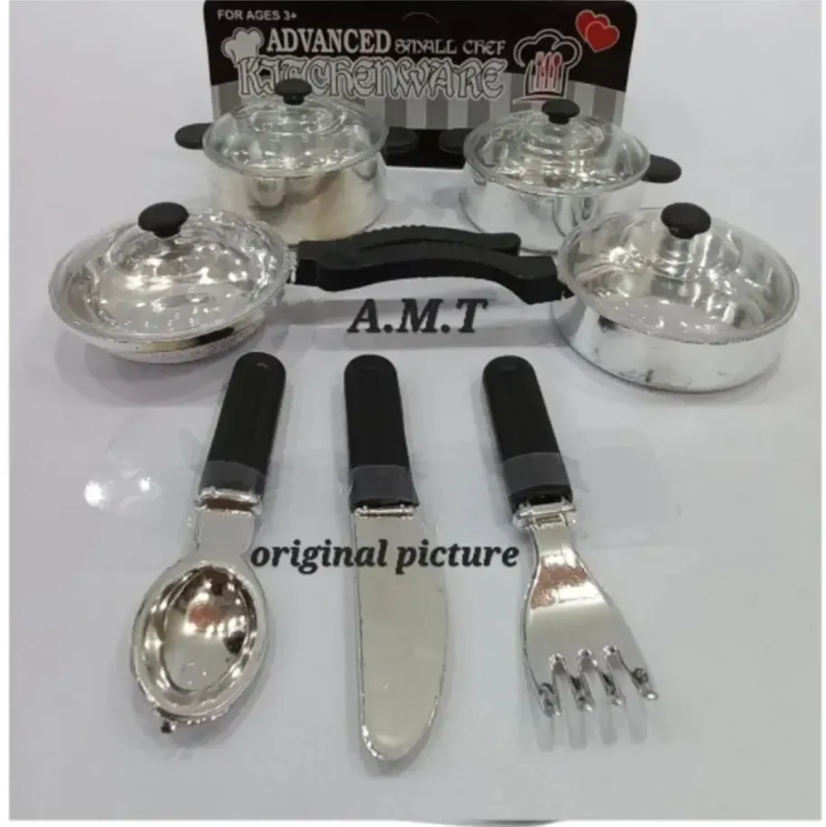 Silver kitchen set toys online