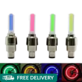 2Pcs Motion Activated Glow Bike Flashlight Car Motorcycle Tire Valve Caps Wheel Light Amazing Fantastic Bicycle Accessory LEDs. 