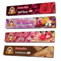 Metromilan Agrbatti 4 Different Fragrance (Red Rose,Lily,Sandal Wood,Chaman K Phool) 4-Pack Bundle Metro Agrbatti. 