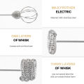 Milk Frother Three-Layer of Whisk for Coffee, Latte, Hot Chocolate. 