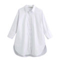 White Shirt for Women 2024 - Korean Fashion Long Sleeve Blouse. 