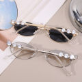 Metal Oval Shades Women Men Rhinestone Diamonds Sunglasses Bling Eyeglasses Frames Uv400 Fashion Eyewear Glasses. 