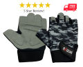 weight lifting gloves. 
