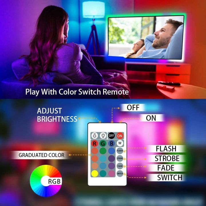 Techmanistan%205M%20Waterproof%20LED%20Strip%20Lights%20-%2012v%20With%20Remoter%20Control%20&%20Adapter%20-%20Multicolor,%20Led%20Strip%20Lights%20with%20Remote%20Bedroom%20-%2016.4ft/5M%20Waterproof%20Led%20Light%20Strips,%20RGB%20LED%20Strip%20Light%20-%20Image%206