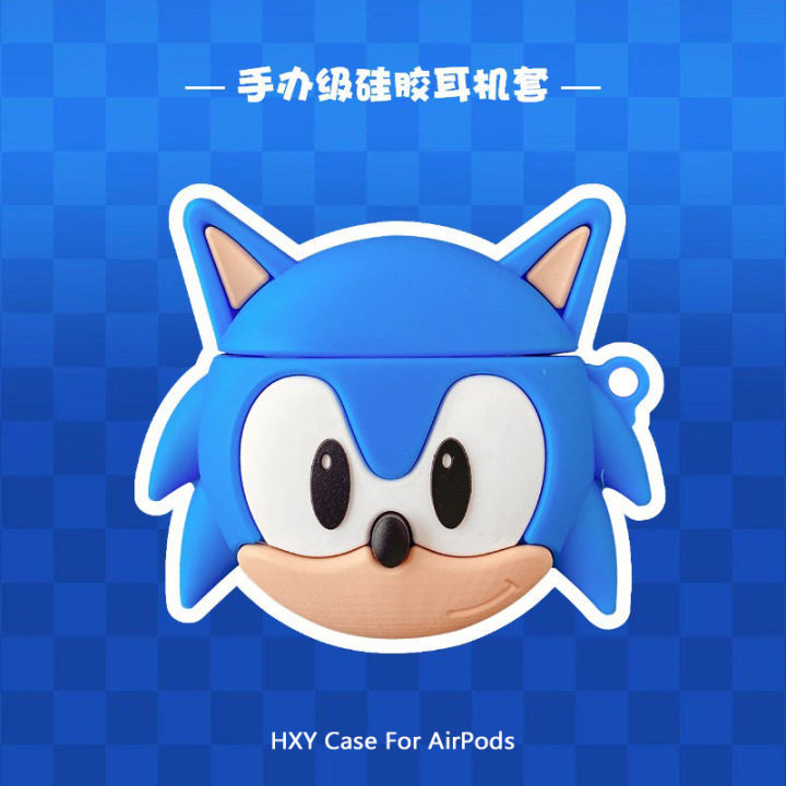 Sonic for Apple airpods Protective Sleeve pro2 Hedgehog 1 Second Generation Wireless Bluetooth Silicone Earphone Case
