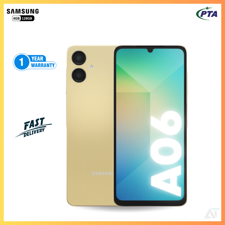 Samsung Galaxy A06 4GB RAM 128GB ROM | 6.7” HD+ Display, 50MP Dual Camera, 5000mAh Battery, Octa-Core Processor