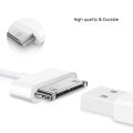 30-Pin USB Sync Charger Cable Compatible for Old iPhone 4 4S 3G 3GS, iPad 1 2 3, iPod Touch, iPod Nano. 