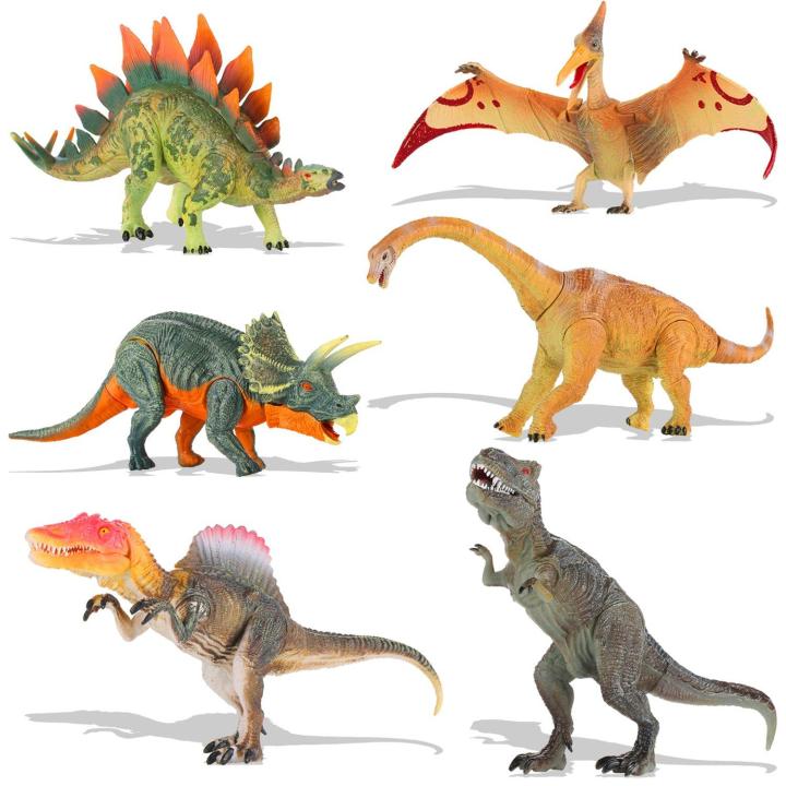 Dinosaur Toys Sets for Kids, 6 Piece