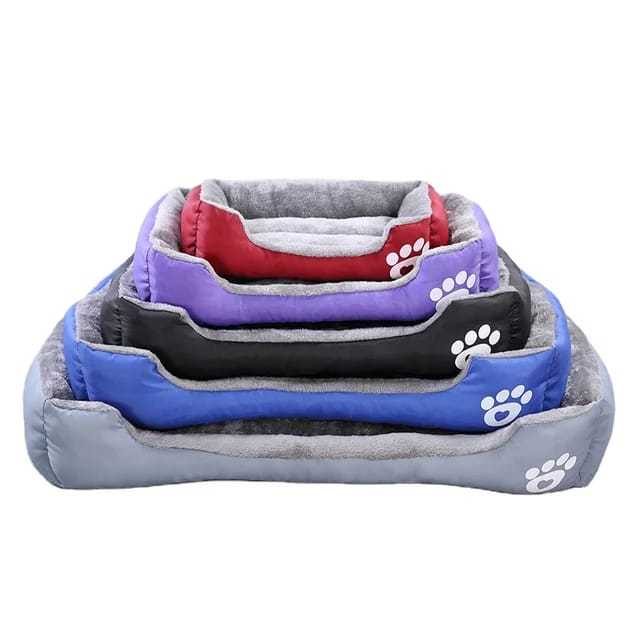 Luxury Pet Bed Soft Dog Nest Large Rectangle Dual Use Double Sided Breathable Pet Dog Cat Sofa Bed