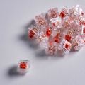 10Pcs/Pack Everglide Transparent Flagship Mechanical Keyboard Switch Sakura Pink/ Emerald Green/ Coral Red/ Amber Orange Shaft. 