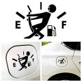 Fuel Tank Car Sticker - 5 x 5 inches -Black Color boys cars decoration decor. 