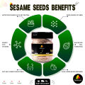 Sesame Seeds / Til / Organic Sesame Seeds / Pure Til / Til Safaid / White Sesame Seeds 70g. 
