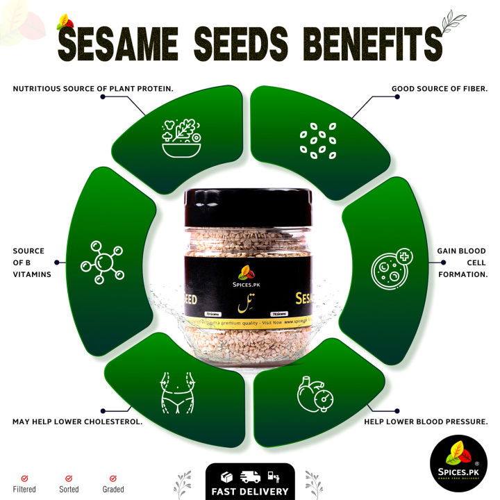 Sesame%20Seeds%20/%20Til%20/%20Organic%20Sesame%20Seeds%20/%20Pure%20Til%20/%20Til%20Safaid%20/%20White%20Sesame%20Seeds%2070g%20-%20Image%202