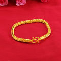 Vietnamese gold jewelry men jewelry keel chain sand gold necklace gold-plated 24K gold bracelet. 