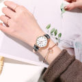 The student new watch women's ins small square lattice gift Fan Korean Japanese digital scale silent watch is for exclusive use of the exam. 