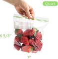 Pack of 20 small size Freezer bags / Plastic zip bags / Zip lock bags / Antibacterial Freezer plastic slider ziplock bags. 