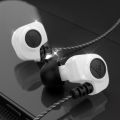 QKZ SK5 Dual Drive Wired Earphone HiFi Stereo Headphones with Microphone Sport Earbuds Music Headset Gamer Bass fone de ouvido. 
